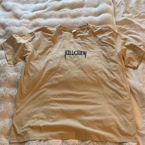 Kill Crew Men's Beige Short Sleeve Tee